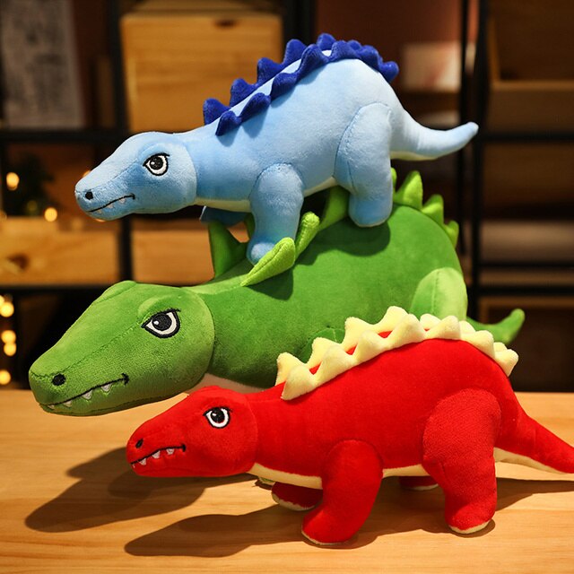 Pluszowy dinozaur Stegozaur - kreatywna kreskówka, miękka poduszka dla dzieci, prezent urodzinowy dla dziewczynki - Wianko - 9