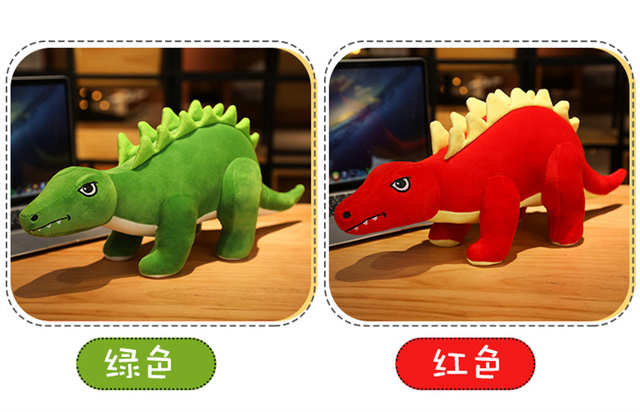 Pluszowy dinozaur Stegozaur - kreatywna kreskówka, miękka poduszka dla dzieci, prezent urodzinowy dla dziewczynki - Wianko - 3