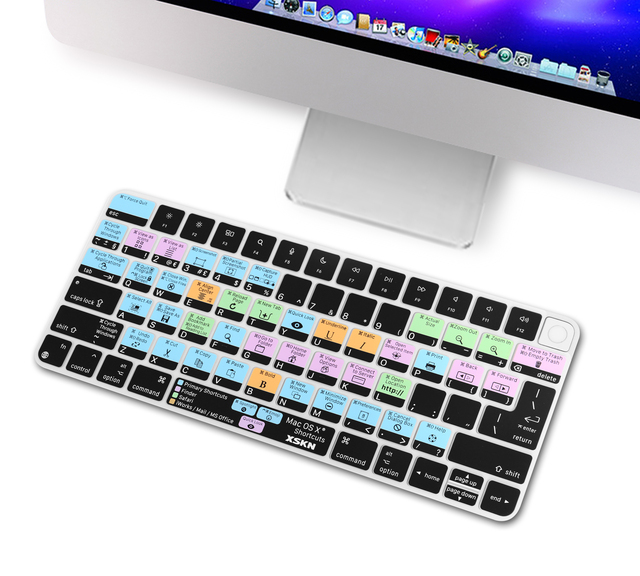 Osłona klawiatury XSKN MacOS Mac OS X dla iMac 24 cal 2021 z magiczną klawiaturą A2449 z identyfikatorem dotykowym i A2450 z zamkiem na klucz - Wianko - 8