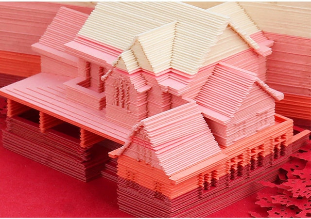 Kreatywny trójwymiarowy różowy notatnik na poddaszu – ręcznie wykonany z łzą, idealny na pamiątki i ozdoby - Wianko - 6