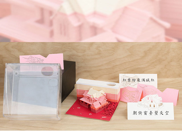 Kreatywny trójwymiarowy różowy notatnik na poddaszu – ręcznie wykonany z łzą, idealny na pamiątki i ozdoby - Wianko - 5