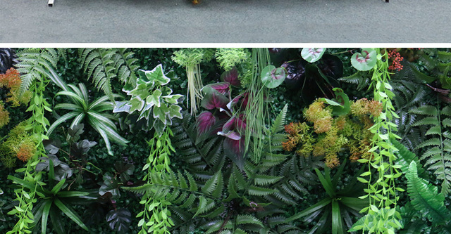 Ściana roślin 40x60cm - dekoracje świąteczne, sztuczne rośliny do hotelu, bankietów i tła DIY - Wianko - 16