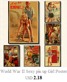 Plakat Vintage Sexy Pin Up Girl z papierem pakowym Retro na piwo do baru/restauracji - Wianko - 8
