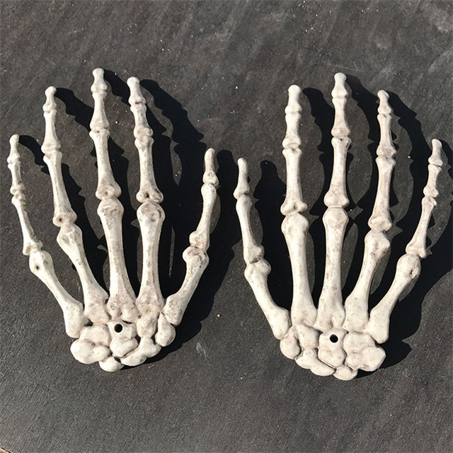 Rekwizyty Halloween: szkieletowa dłoń łapacz duchów, pazur straszyciela, dekoracja Tricky Horror - Wianko - 2