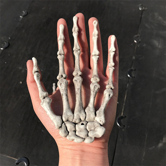 Rekwizyty Halloween: szkieletowa dłoń łapacz duchów, pazur straszyciela, dekoracja Tricky Horror - Wianko - 4