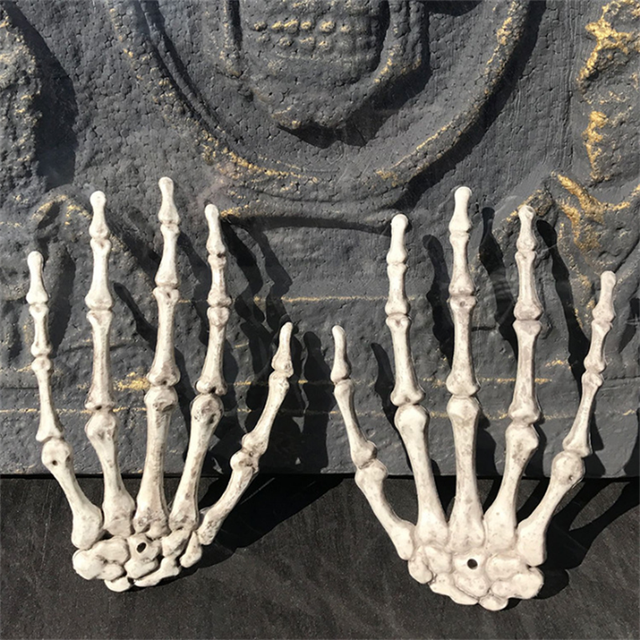 Rekwizyty Halloween: szkieletowa dłoń łapacz duchów, pazur straszyciela, dekoracja Tricky Horror - Wianko - 3
