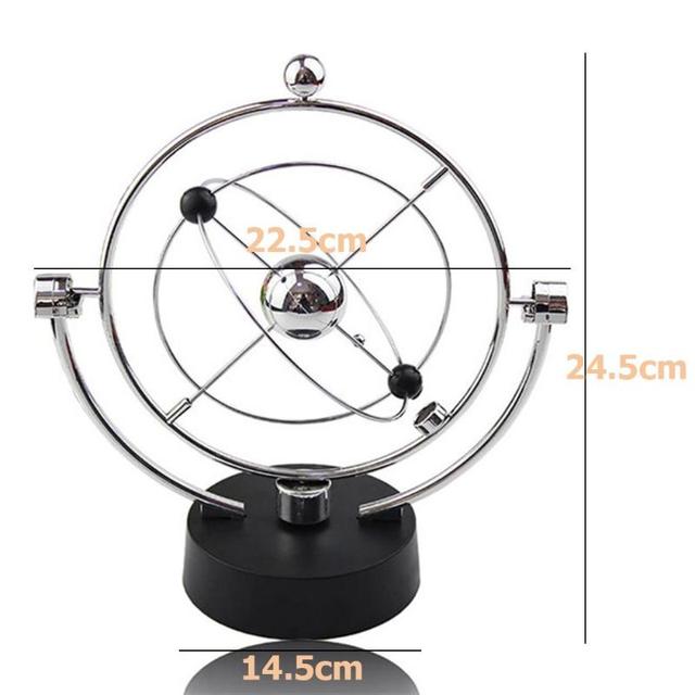 Figurka Elektryczna kołyska Newtona ze stali nierdzewnej do wyważania piłki - zabawka edukacyjna na biurko - Wianko - 9