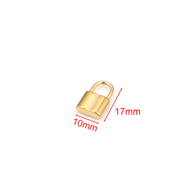 Zamek Charms DIY - złoty mały wisiorek z zamka z 304 stali nierdzewnej - Wianko - 3
