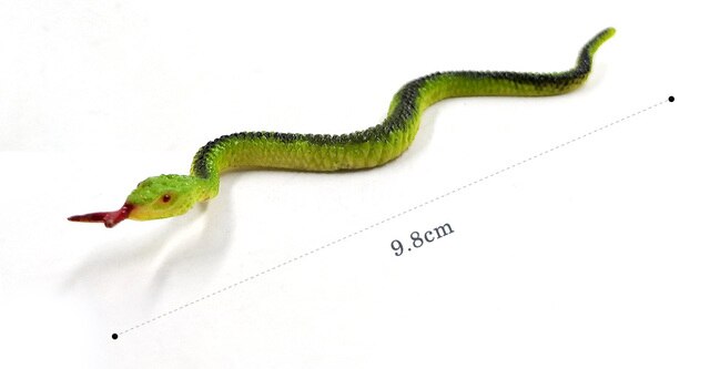 Figurki mini węża - 12 sztuk model zwierzęcia do dekoracji domu, ogrodu - Wianko - 4