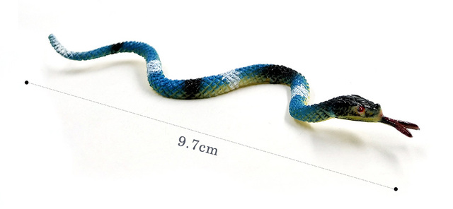 Figurki mini węża - 12 sztuk model zwierzęcia do dekoracji domu, ogrodu - Wianko - 7