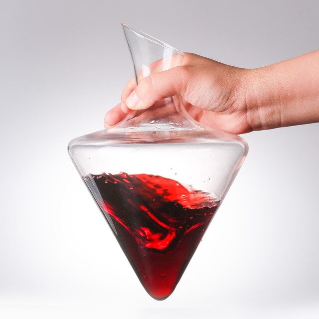 Karafka do wina 1000ml z kryształowego szkła z zestawem akcesoriów barowych - Wianko - 5