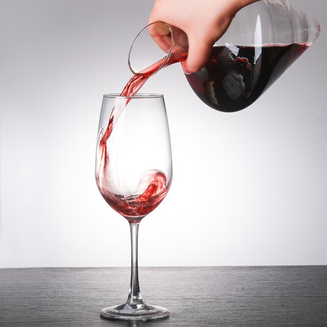 Karafka do wina 1000ml z kryształowego szkła z zestawem akcesoriów barowych - Wianko - 4