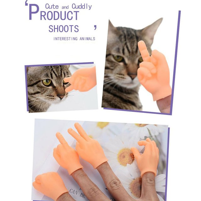 Zabawka dla kota w kształcie dłoni-pięści z zaokrąglonymi krawędziami - Wianko - 4