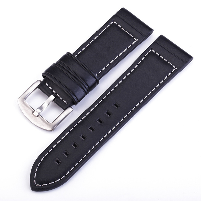 Pasek zegarkowy skórzany, wymienne 18mm-24mm, bransoletka na nadgarstek - Wianko - 4