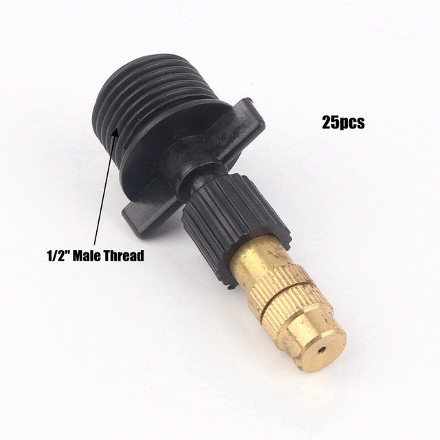 Miedź Regulowany Zraszacz Natryskowy z Obrotową Dyszą do Automatycznego Podlewania Rolniczych Trawników i Ogrodów - 25 szt - Wianko - 9