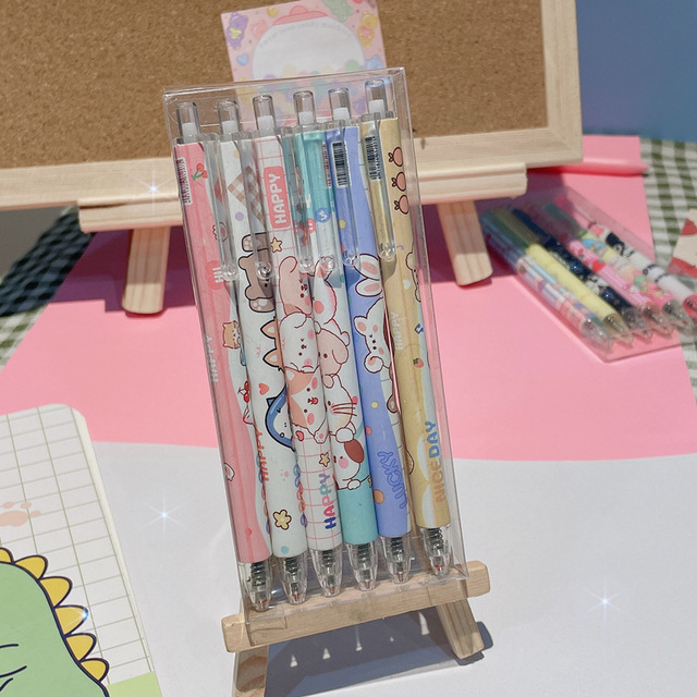 Długopis żelowy TULX stacjonarny - śliczne kawaii anime - powrót do szkoły - Wianko - 10