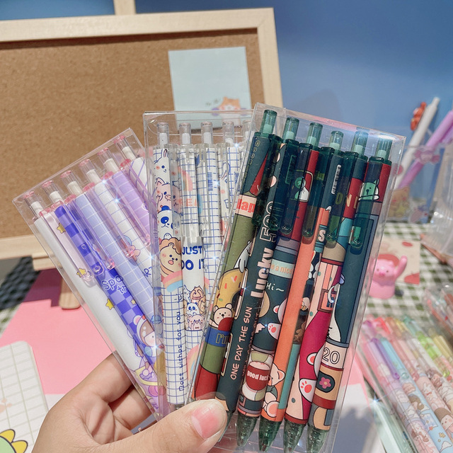 Długopis żelowy TULX stacjonarny - śliczne kawaii anime - powrót do szkoły - Wianko - 2