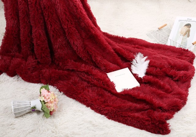 Sofa/pościel z kocami polarowymi w kolorach biały różowy szary - dropshipping narzut Couverture Polaire - Wianko - 60