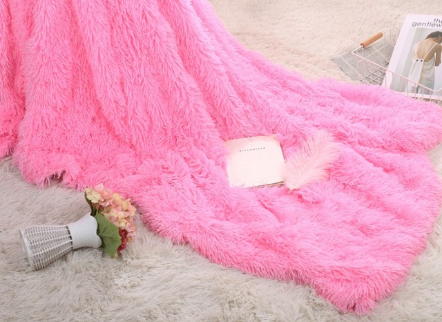 Sofa/pościel z kocami polarowymi w kolorach biały różowy szary - dropshipping narzut Couverture Polaire - Wianko - 57