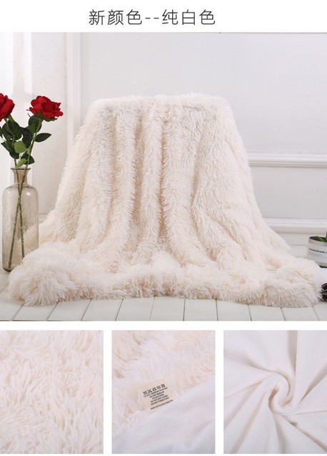 Sofa/pościel z kocami polarowymi w kolorach biały różowy szary - dropshipping narzut Couverture Polaire - Wianko - 38