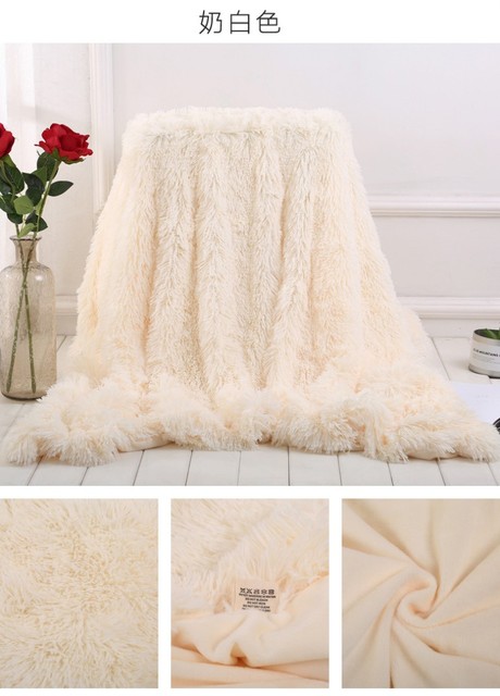Sofa/pościel z kocami polarowymi w kolorach biały różowy szary - dropshipping narzut Couverture Polaire - Wianko - 47