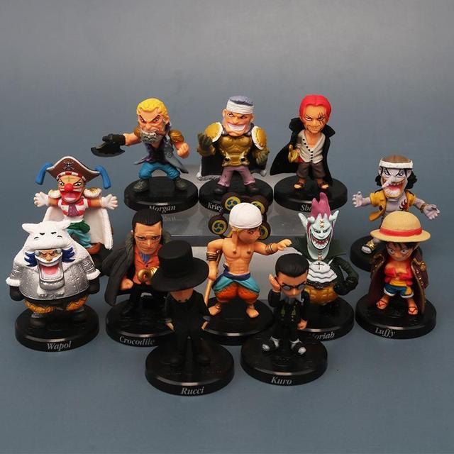 Figurka akcji jednoczęściowa z bohaterami z filmu i telewizji - Luffy, Shanks, Buggy, Gekko Moria, Rob Lucci (model z PCV) - Wianko - 1
