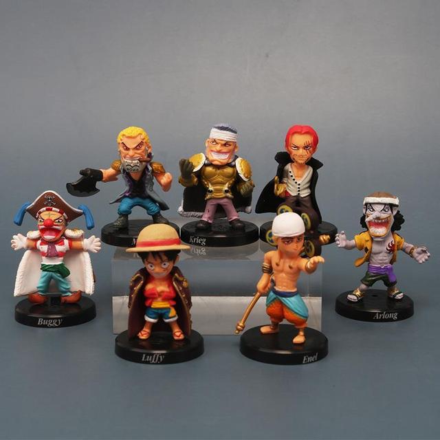 Figurka akcji jednoczęściowa z bohaterami z filmu i telewizji - Luffy, Shanks, Buggy, Gekko Moria, Rob Lucci (model z PCV) - Wianko - 2