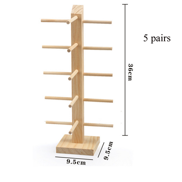 Okulary przeciwsłoneczne wielowarstwowe naturalnie drewniane stojaki półki podkładki świetnie montowane - Wianko - 7