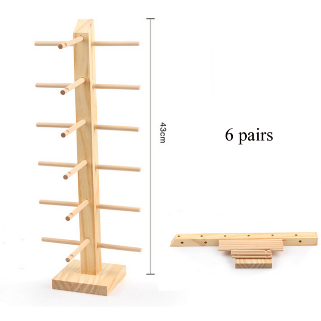 Okulary przeciwsłoneczne wielowarstwowe naturalnie drewniane stojaki półki podkładki świetnie montowane - Wianko - 8