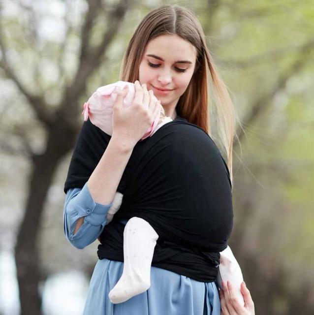 Lekkie, ciepłe i elastyczne nosidełko z jednolitym kolorem dla dzieci - regulowana chusta dla małych dziewcząt i chłopców (12 kolorów) - Wianko - 2