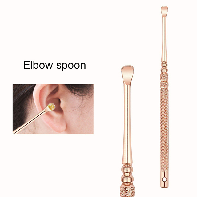 Zestaw do czyszczenia uszu ze stali nierdzewnej Earpick - łyżka Spiral Ear Clean - urządzenie i patyczki do usuwania wosku - Wianko - 15