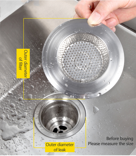 Zlew ze stali nierdzewnej z filtrującym sitkiem do kanalizacji - wyposażenie kuchenne i łazienkowe - Wianko - 20