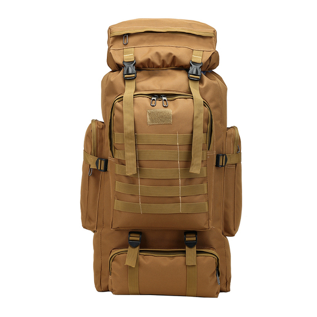 Sportowy plecak o pojemności 80L Unisex Outdoor, wykonany z wodoodpornej tkaniny Oxford, na kemping, podróże i alpinizm - Wianko - 2