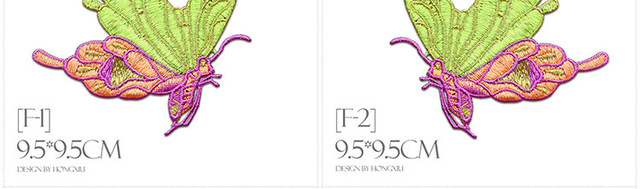 Koronka z motylkami haftowana naszywka na ubrania - aplikacja tkanina dekoracyjna - Wianko - 20
