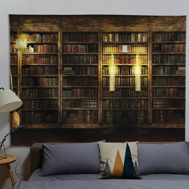 Sypialniana półka wisząca na ścianę z tkaninowym tłem, wzór Potters, dekoracja do domu - Wianko - 1