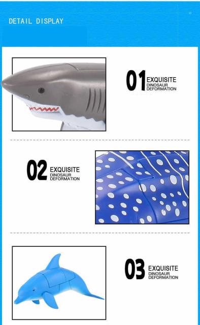 Figurka zabawkowa morskiego życia: Deformacja plastikowa – zabójca wieloryb, delfin, żarłacz biały rekin – dla chłopców - Wianko - 10