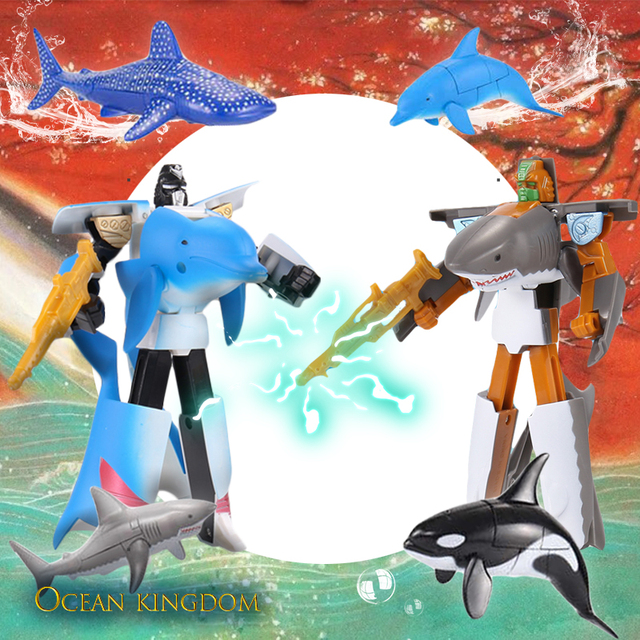 Figurka zabawkowa morskiego życia: Deformacja plastikowa – zabójca wieloryb, delfin, żarłacz biały rekin – dla chłopców - Wianko - 22