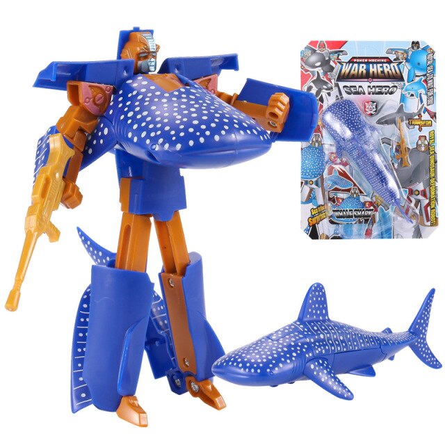 Figurka zabawkowa morskiego życia: Deformacja plastikowa – zabójca wieloryb, delfin, żarłacz biały rekin – dla chłopców - Wianko - 3