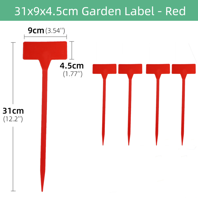 Znaczniki do roślin wodoodporne, 5/10 sztuk, 31x9x4.5cm, plastikowe, markery ziół, tagi do ogródka, klasyfikacja - Wianko - 9