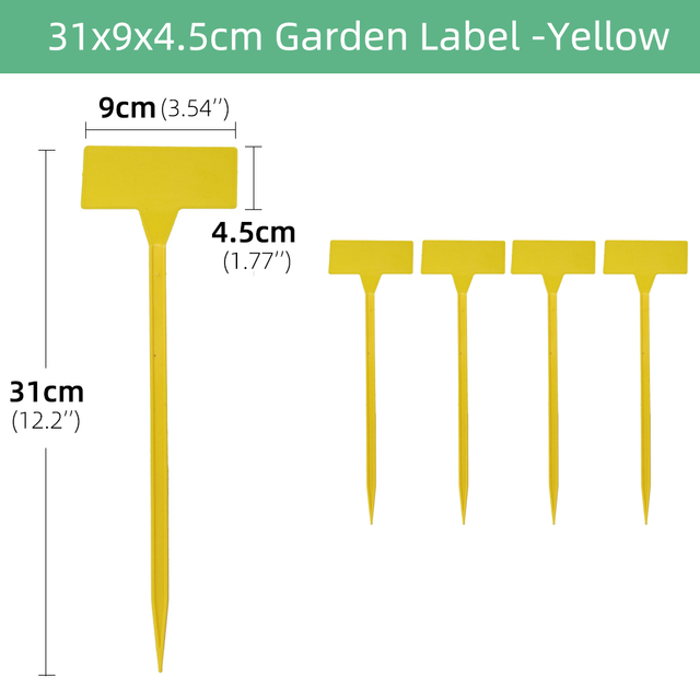 Znaczniki do roślin wodoodporne, 5/10 sztuk, 31x9x4.5cm, plastikowe, markery ziół, tagi do ogródka, klasyfikacja - Wianko - 12