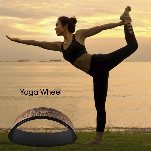 Koło do jogi powrót przyrząd szkoleniowy joga koło TPE kształt talii kulturystyka ABS siłownia profesjonalny sprzęt Fitness - Wianko - 17