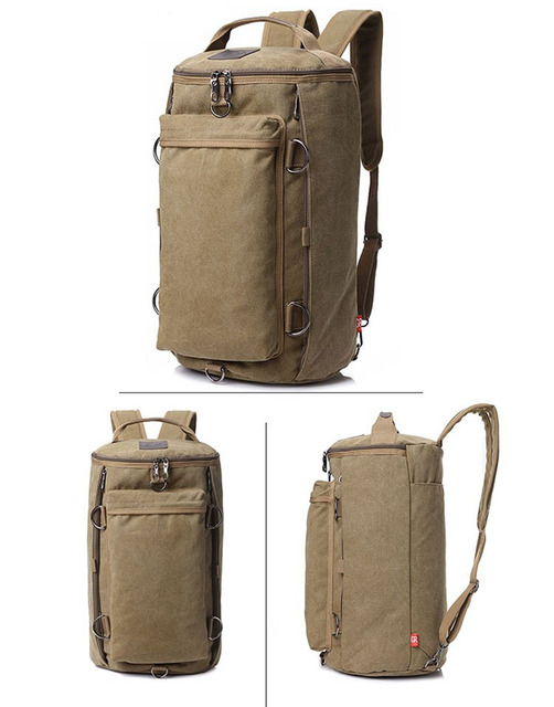 Męska plecak wojskowa do wspinaczki 45L z płótna Canvas - idealny na piesze wycieczki i trekking - Wianko - 5