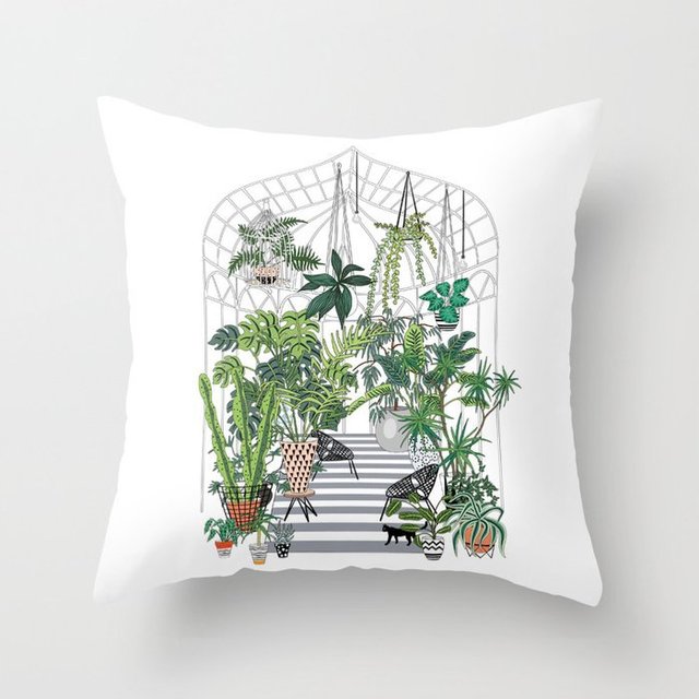 Poszewka na poduszkę ze skandynawskim stylem WUYI, w roślinne wzory - Wianko - 7