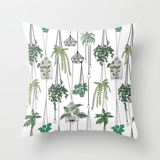 Poszewka na poduszkę ze skandynawskim stylem WUYI, w roślinne wzory - Wianko - 5