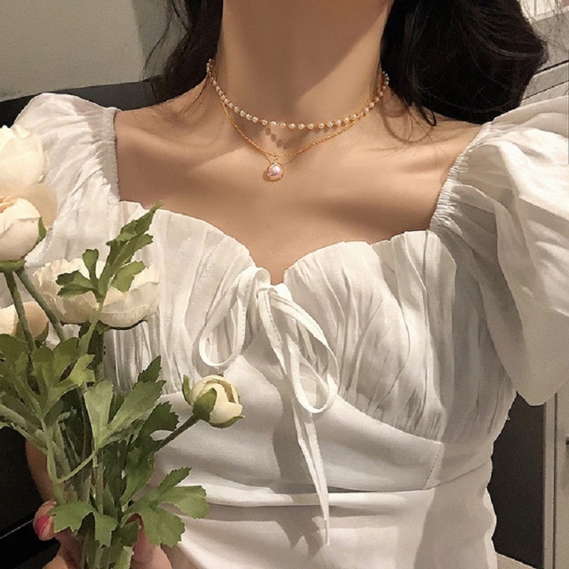 Wielowarstwowy naszyjnik z wisiorkiem wykonany ze złota z pszenicą i wężem dla kobiet w stylu vintage - biżuteria ślubna i modna na rok 2021 - Wianko - 43