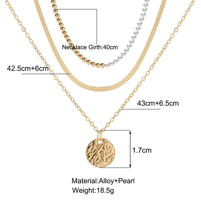 Wielowarstwowy naszyjnik z wisiorkiem wykonany ze złota z pszenicą i wężem dla kobiet w stylu vintage - biżuteria ślubna i modna na rok 2021 - Wianko - 5