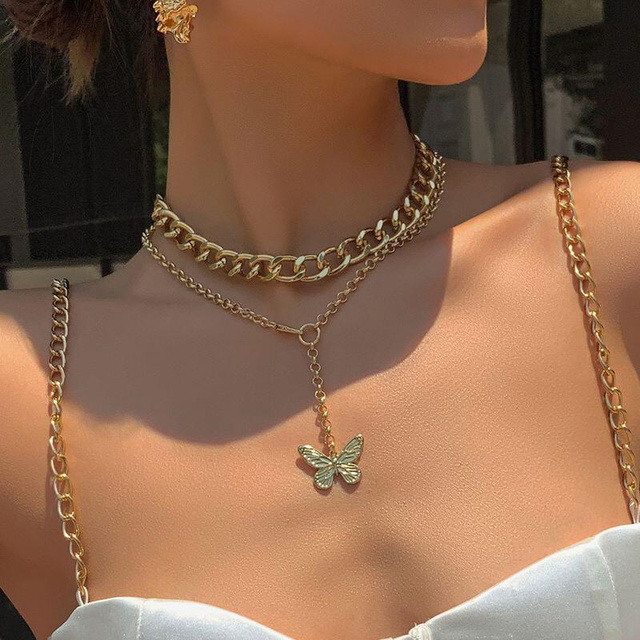 Wielowarstwowy naszyjnik z wisiorkiem wykonany ze złota z pszenicą i wężem dla kobiet w stylu vintage - biżuteria ślubna i modna na rok 2021 - Wianko - 11