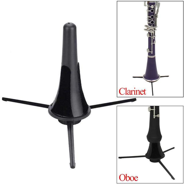 Składany stojak do klarnetu saksofonowego - przenośny uchwyt dla instrumentów dętych - Wianko - 1