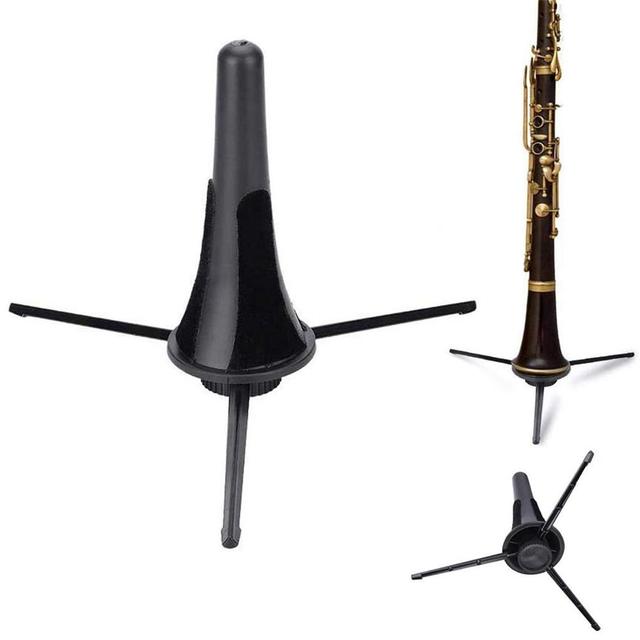 Składany stojak do klarnetu saksofonowego - przenośny uchwyt dla instrumentów dętych - Wianko - 2