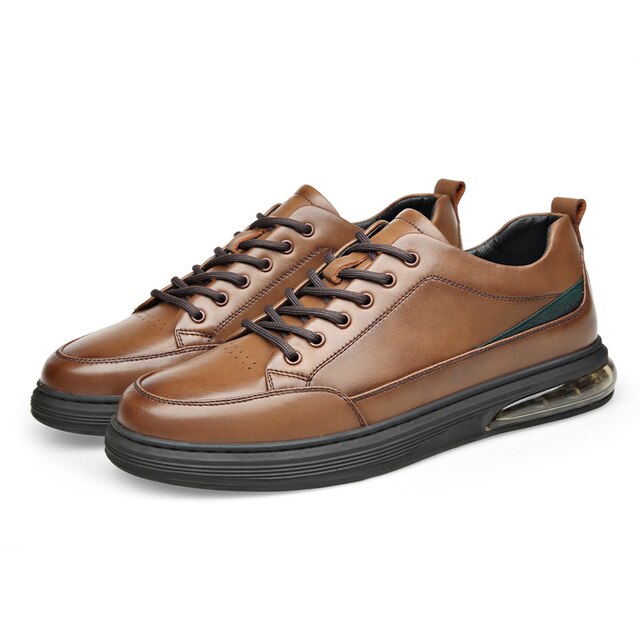 Mokasyny Yomior męskie wiosna/jesień - skórzane buty brytyjskiej mody, oddychające, wykonane z prawdziwej skóry, w luksusowym projekcie na platformie - Wianko - 13